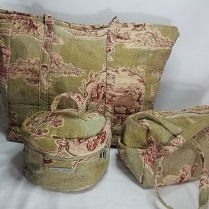 Isabella's Journey 3 pc. Carpetbag Travel Set